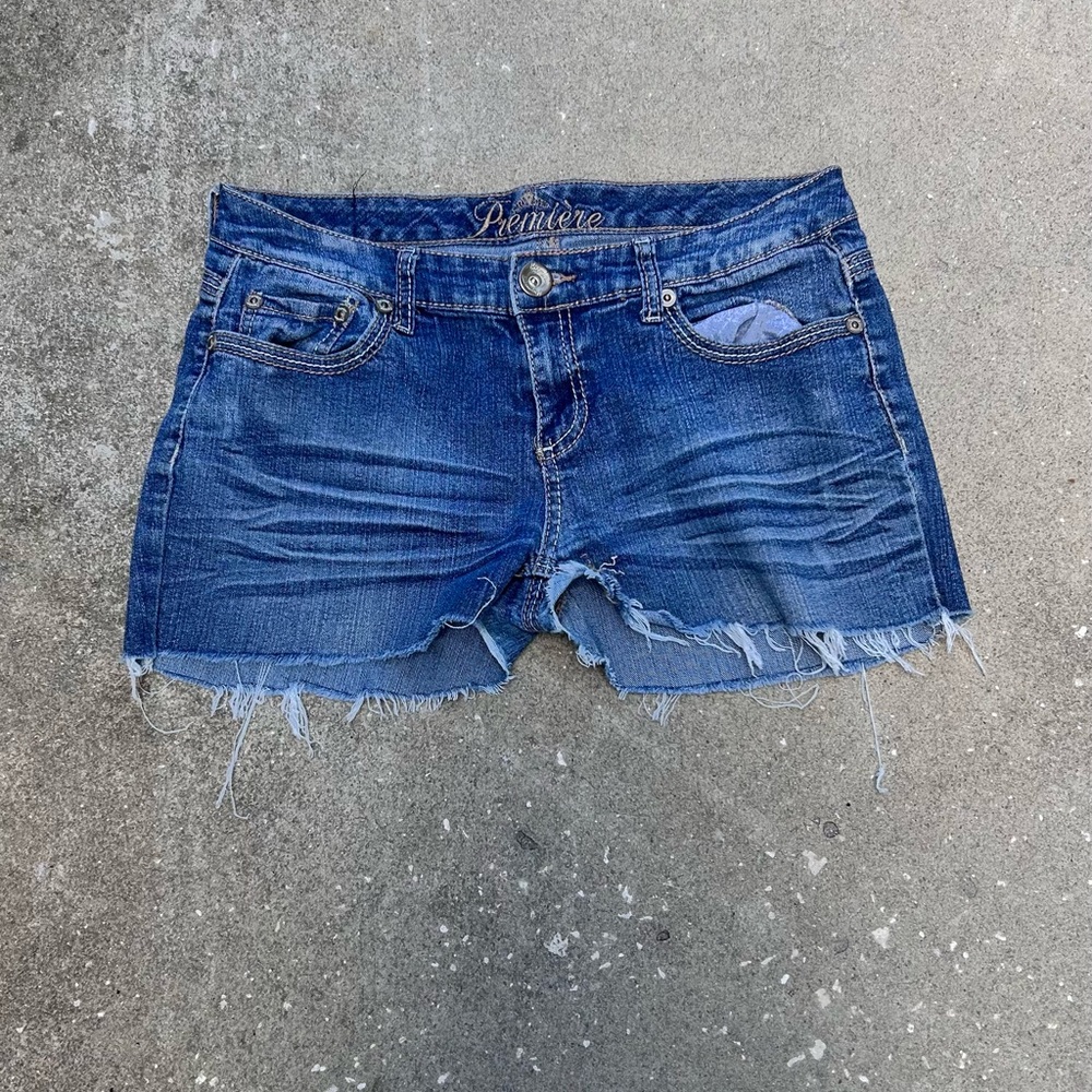 Rue21 Women's Blue Distressed Jean Shorts